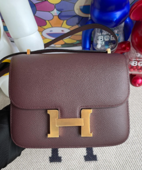 에르메스 콘스탄스18 브라운 금장 앱송